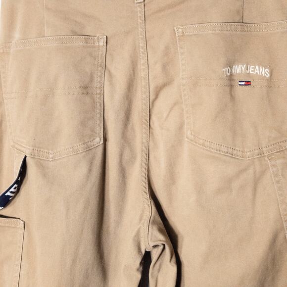 Tommy Jeans Khaki Carpenter Pants Y2K Utility Straight Leg Women’s 28 - Picture 6 of 10